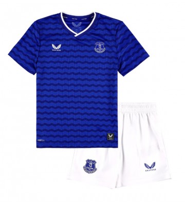 Everton Hjemmebanetrøje Børn 2025-26 Kortærmet (+ Korte bukser)